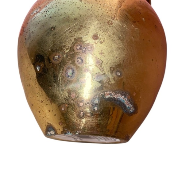 Elegant Expressions Med Lacquered Solid Brass Vase w/Tied Braided Rope Detail - Picture 2 of 6